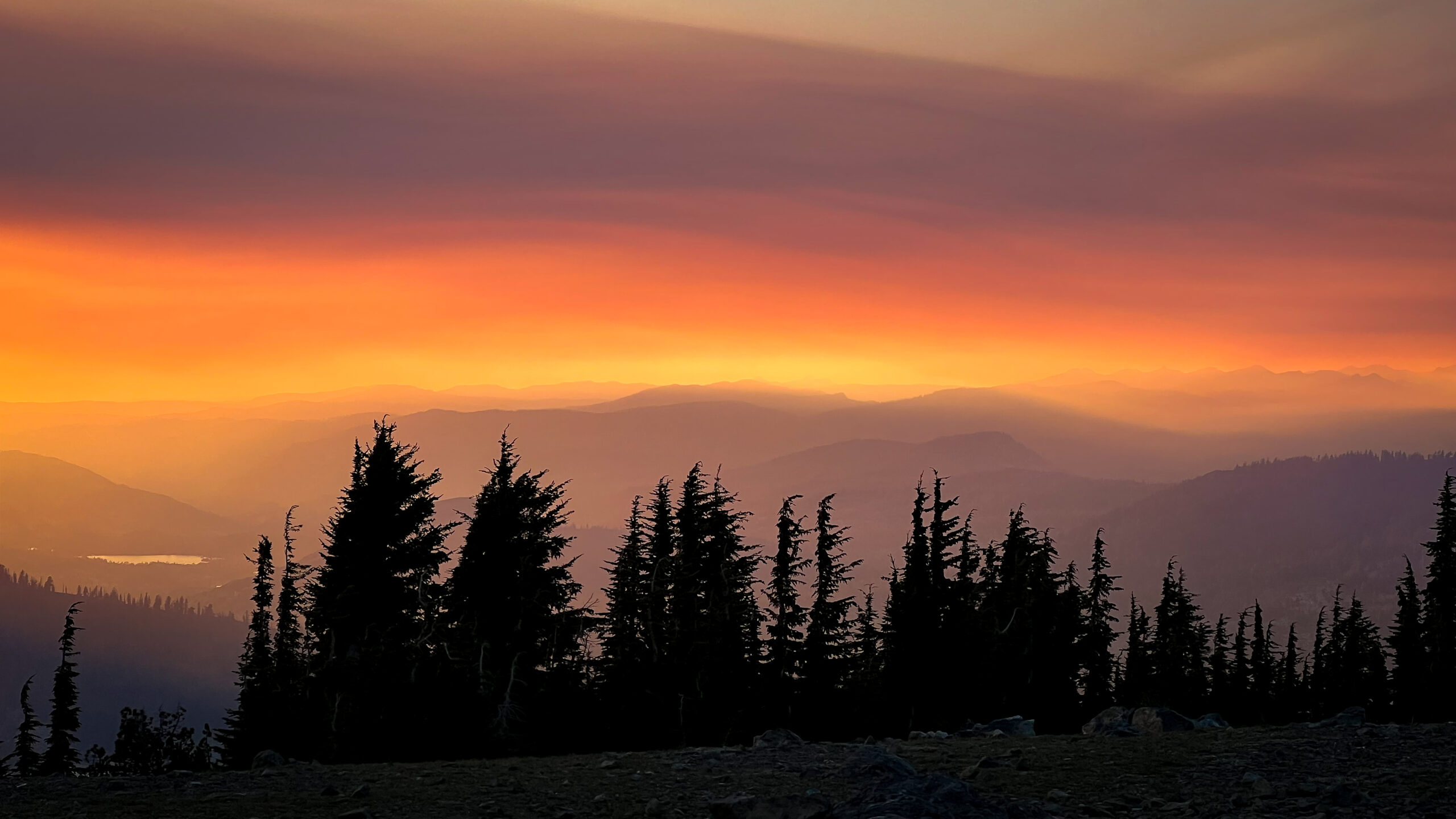 Sunset at Dicks Pass